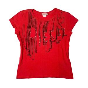 Diesel bedazzled baby tee